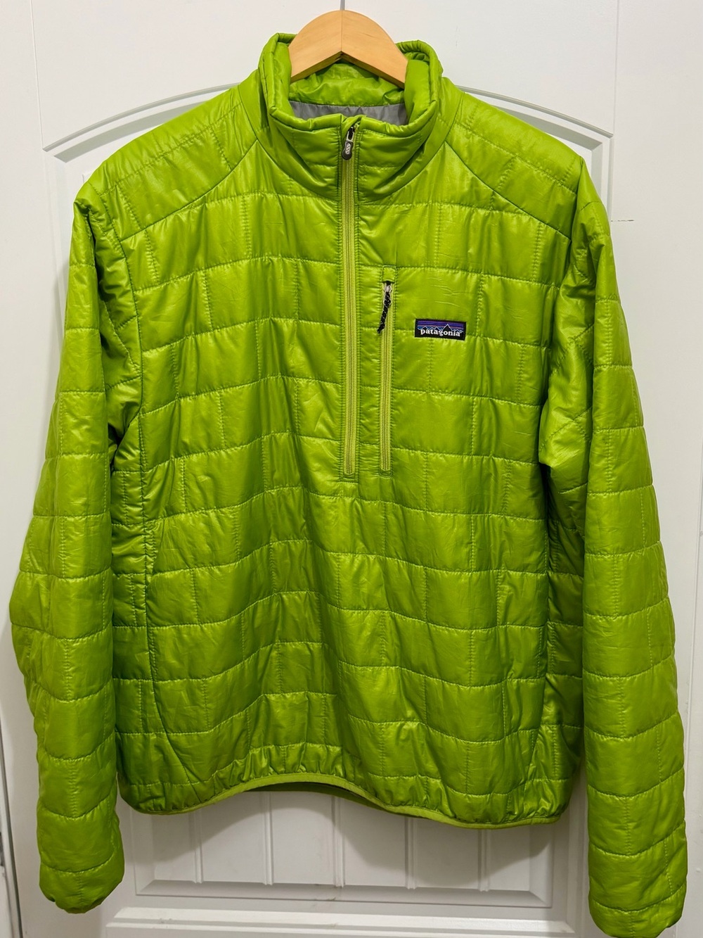 VTG patagonia Men’s Nano Puff Pullover, Peppergrass Green, Sz Large, Rare, 84020